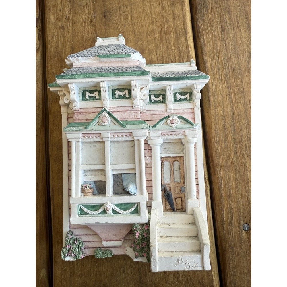 Vintage 1993 Brian Baker's Deja Vu "1682 City Cottage" Resin 3D Wall Plaque